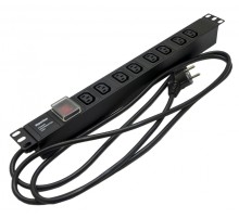 Блок распределения питания Hyperline SHE19-8IEC-S-2.5EU