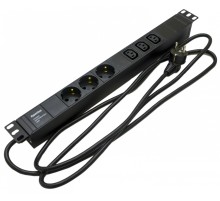 Блок распределения питания Hyperline SHE19-3SH-3IEC-2.5EU