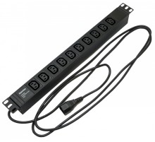 Блок распределения питания Hyperline SHE19-10IEC-2.5IEC