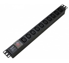 Блок распределения питания Hyperline SHE19-10IEC-S-IEC