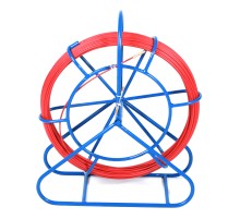 Устройство для протяжки кабеля мини УЗК в металлической кассете с держателем на ножке 10 м (диаметр стеклопрутка 6 мм) Hyperline CPS-GP6.0-МС-10M