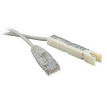 Патч-корд 110 тип-RJ45 1 пара LSZH м серый Hyperline PC-110-RJ45-1P-CX-1M-LSZH-GY