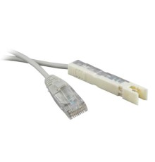 Патч-корд 110 тип-RJ45 1 пара LSZH м серый Hyperline PC-110-RJ45-1P-CX-1M-LSZH-GY