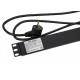 Блок розеток вертикальный Hyperline SHE-12SH-S-2.5EU