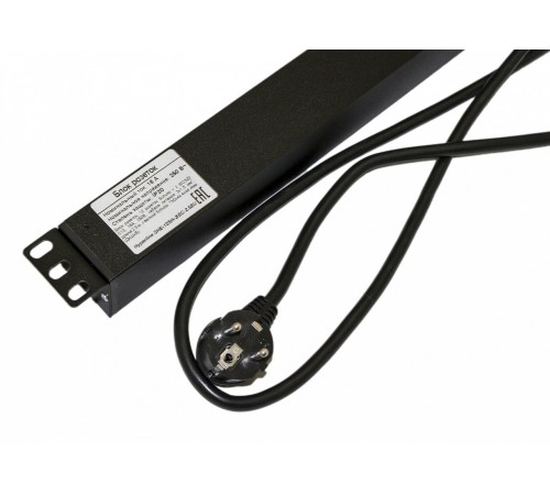 Блок розеток вертикальный Hyperline SHE-12SH-2IEC-2.5EU