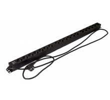 Блок розеток вертикальный Hyperline SHE-19SH-2.5EU