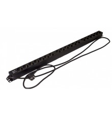 Блок розеток вертикальный Hyperline SHE-19SH-2.5EU