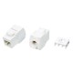 Вставка Keystone Jack RJ-45 (8P8C) Hyperline KJ8-8P8C-C6A-180-TLS-WH