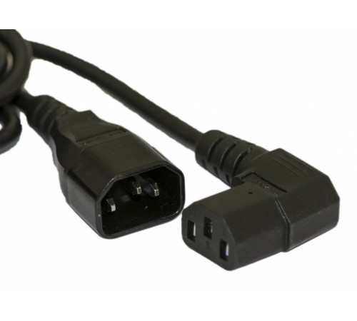 Кабель питания Hyperline PWC-IEC13A-IEC14-1.0-BK