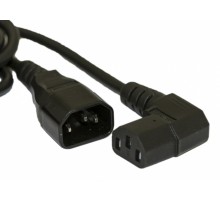 Кабель питания Hyperline PWC-IEC13A-IEC14-1.8-BK