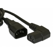 Кабель питания Hyperline PWC-IEC13A-IEC14-3.0-BK