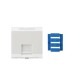Вставка угловая 45x45 (аналог Mosaic) для 1 модуля Кeystone Jack со шторками Hyperline SIP3A-1K-M45-45