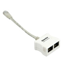 Разветвитель RJ-45 4Prр.USOC -> 2 x 2Pr.USOC Hyperline SPL-YT4-U2-U2