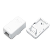 Корпус настенной розетки для установки 1-ой вставки типа Keystone Jack белый Hyperline SBB3-1-WH