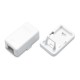 Корпус настенной розетки для установки 1-ой вставки типа Keystone Jack белый Hyperline SBB3-1-WH