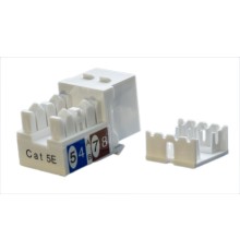 Вставка Keystone Jack RJ-45 (8P8C) Hyperline KJ9-8P8C-C5e-90-WH