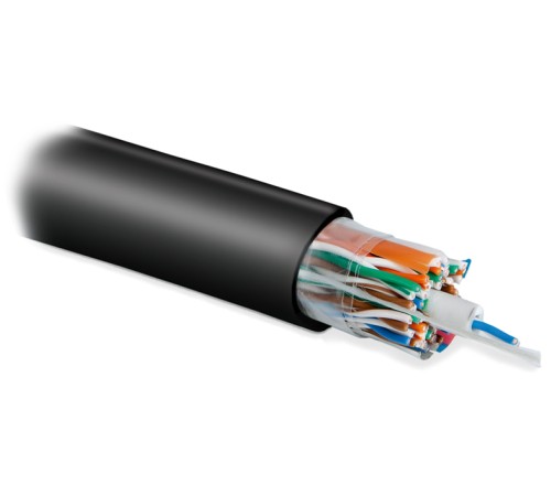 Кабель витая пара Hyperline UUTP25W-C5-S24-OUT-PE-BK