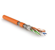 Кабель витая пара Hyperline SFTP4-C8.1-S23-IN-LSZH-OR-500