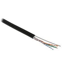 Кабель витая пара Hyperline UUTP4-C5E-S24-SW-OUT-PE-BK-500