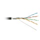 Кабель витая пара Hyperline FUTP4-C5E-S24-OUT-PE-BK-500