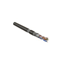 Кабель витая пара Hyperline SFUTP4-C5E-P26-IN-LSZH-BK-305