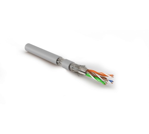 Кабель витая пара Hyperline SFTP4-C7-P26-IN-LSZH-GY-500