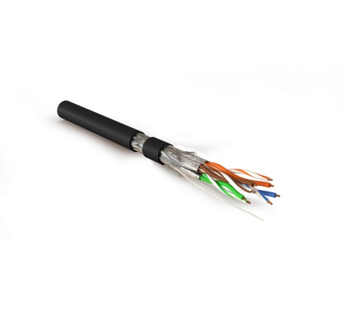 Кабель витая пара Hyperline SFTP4-C7-S23-IN-LSZH-BK-500