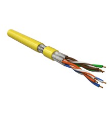 Кабель витая пара Hyperline UFTP4-C6-P26-IN-LSZH-YL-100