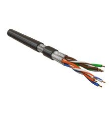 Кабель витая пара Hyperline UFTP4-C6-P26-IN-LSZH-BK-500