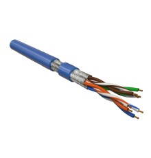 Кабель витая пара Hyperline UFTP4-C6-P26-IN-LSZH-BL-100