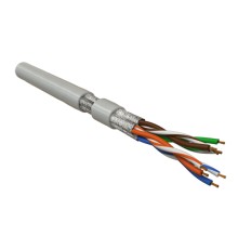 Кабель витая пара Hyperline UFTP4-C6-P26-IN-LSZH-GY-100