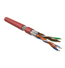 Кабель витая пара Hyperline UFTP4-C6-P26-IN-LSZH-RD-100