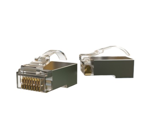 Разъем легкой оконцовки RJ-45 (8P8C) (100 шт.) Hyperline PLEZ-8P8C-UA-C5-SH-100 Разъем легкой оконцовки RJ-45 (8P8C) (100 шт.) Hyperline PLEZ-8P8C-UA-C5-SH-100