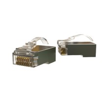 Разъем легкой оконцовки RJ-45 (8P8C) (100 шт.) Hyperline PLEZ-8P8C-UA-C6-SH-100