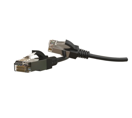 Патч-корд Hyperline PC-LPT-SFTP-RJ45-RJ45-C6-1M-LSZH-BK