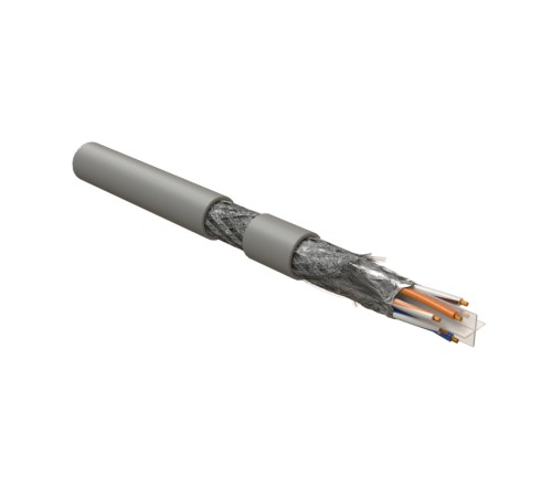 Кабель для сетей Industrial Ethernet Hyperline ISFUTP4-C6-P24/19-PU-GY