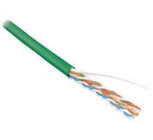 Кабель витая пара Hyperline UUTP4-C5E-S24-IN-PVC-GN-100