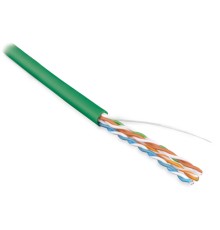 Кабель витая пара Hyperline UUTP4-C5E-S24-IN-PVC-GN-100