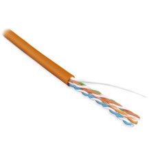 Кабель витая пара Hyperline UUTP4-C5E-S24-IN-PVC-OR-100