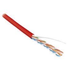 Кабель витая пара Hyperline UUTP4-C5E-S24-IN-PVC-RD-100