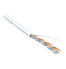 Кабель витая пара Hyperline UUTP4-C5E-S24-IN-PVC-WH-100