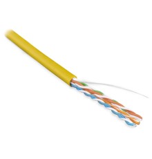 Кабель витая пара Hyperline UUTP4-C5E-S24-IN-PVC-YL-100