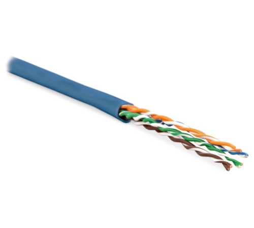 Кабель витая пара Hyperline UUTP4-C5E-P24-IN-LSZH-BL-305