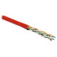 Кабель витая пара Hyperline UUTP4-C5E-P24-IN-LSZH-RD-305