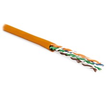 Кабель витая пара Hyperline UUTP4-C5E-P24-IN-LSZH-OR-305