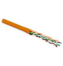 Кабель витая пара Hyperline UUTP4-C5E-P24-IN-LSZH-OR-305