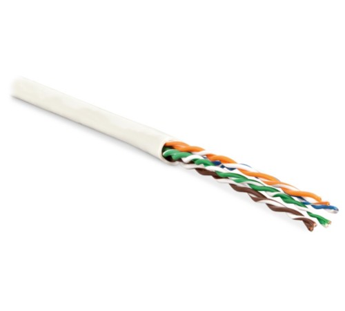 Кабель витая пара Hyperline UUTP4-C5E-P24-IN-LSZH-WH-305