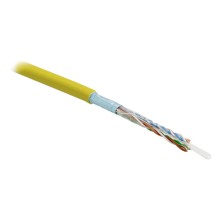 Кабель витая пара Hyperline FUTP4-C5E-S24-IN-PVC-YL-305