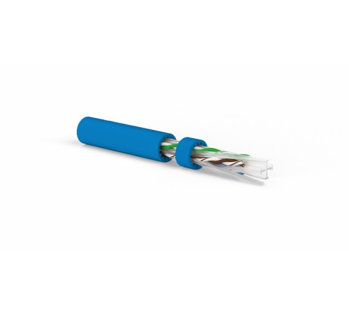 Кабель витая пара Hyperline UUTP4-C6A-S23-IN-LSZH-BL-500