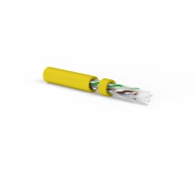 Кабель витая пара Hyperline UUTP4-C6A-S23-IN-LSZH-YL-500